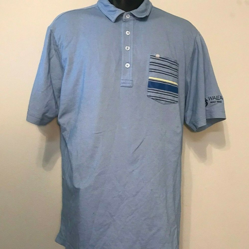 Travis Mathew Polo Short Sleeve Golf Striped Shirt
